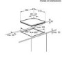 Electrolux EGG6242NOK 58cm Wide Black Four Burner Gas Hob