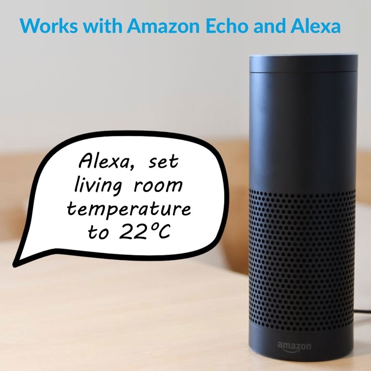Refurbished electriQ 2000W Black Designer Glass Heater Wall Mountable Low Energy with Smart WiFi Alexa Ultra Slim only 8cm Bathroom Safe IP24