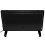 Refurbished electriQ 2000W Black Designer Glass Heater Wall Mountable Low Energy with Smart WiFi Alexa Ultra Slim only 8cm Bathroom Safe IP24