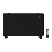 Refurbished electriQ 2000W Black Designer Glass Heater Wall Mountable Low Energy with Smart WiFi Alexa Ultra Slim only 8cm Bathroom Safe IP24 Refurbished electriQ 2000W Black Designer Glass Heater Wall Mountable Low Energy with Smart WiFi Alexa Ultra Slim only 8cm Bathroom Safe IP24