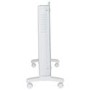 electriQ 2500W Smart Designer Glass Panel Convection Heater - Wall Mountable & Bathroom Safe - White