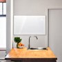 electriQ 2500W Smart Designer Glass Panel Convection Heater - Wall Mountable & Bathroom Safe - White