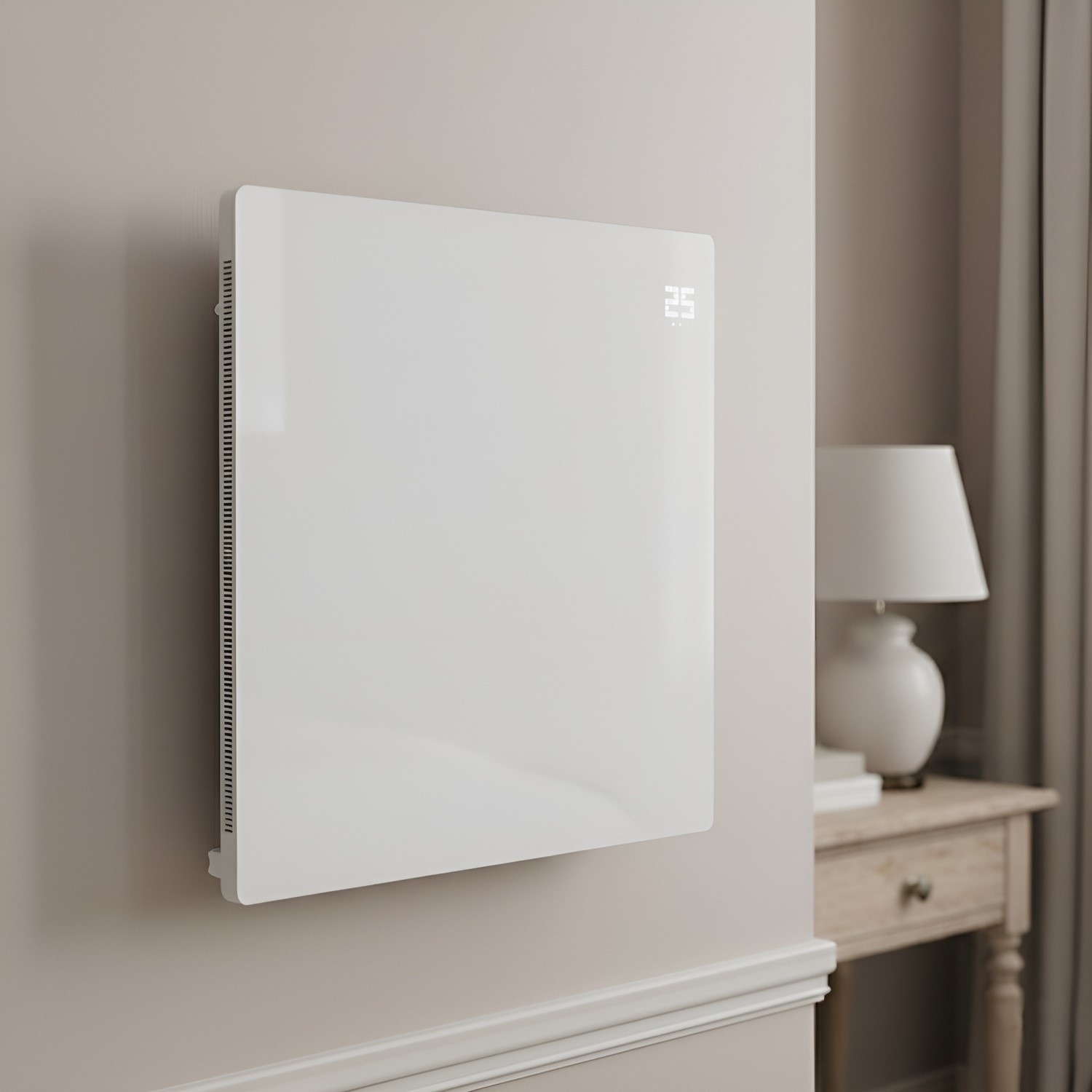 Electriq Designer Infrared Glass Heater / Bathroom Towel Heater Eigh8tbvw EGH350WWIR