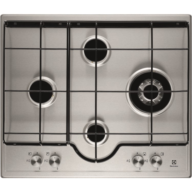 Electrolux EGH6243LOX 60cm Four Burner Gas Hob Stainless Steel