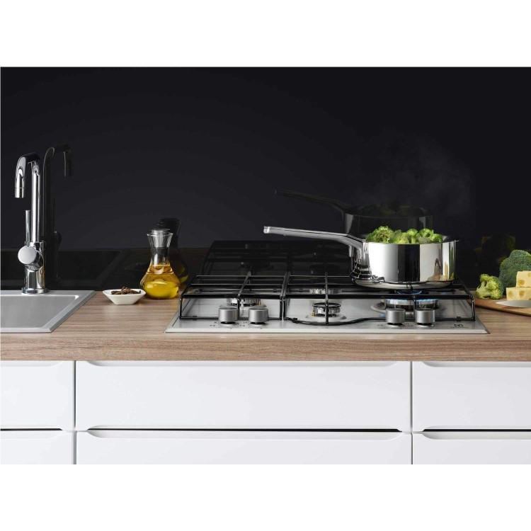 Electrolux EGH6243LOX 60cm Four Burner Gas Hob Stainless Steel