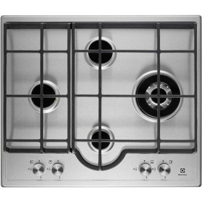 Electrolux EGH6343LOX 60cm Four Burner Gas Hob Stainless Steel With