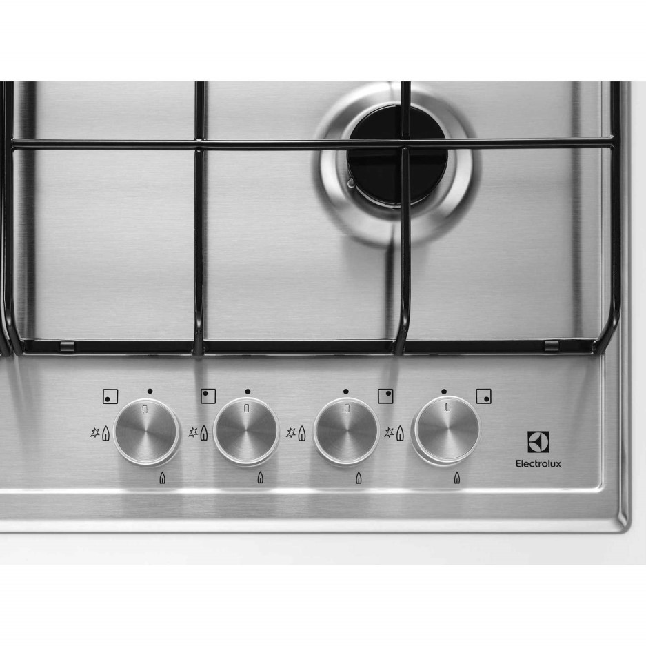 Electrolux EGH6343LOX 60cm Four Burner Gas Hob Stainless Steel With
