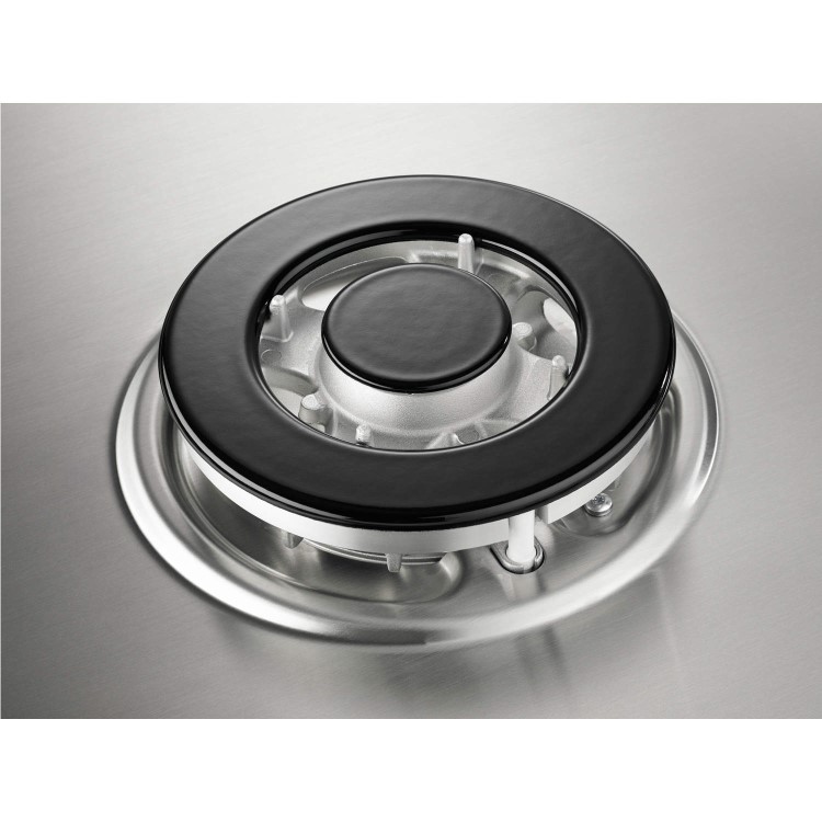 Electrolux EGH7353SOX 75cm Five Burner Gas Hob Stainless Steel With Cast Iron Pan Stands