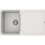 Reginox EGO400W/THAMES EGO400 Reversible 1 Bowl White Regi-Granite Composite Sink & Thames Chrome Tap Pack