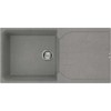 Reginox EGO480-TT Large 1.0 Bowl Regi-Granite Composite Sink With Reversible Drainer Metaltek Titani