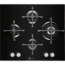 Electrolux EGT6343LOK Four Burner Gas-on-glass Hob Black