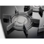 Electrolux EGU6647LOX Four Burner Gas Hob With Cast Iron Pan Stands Stainless Steel