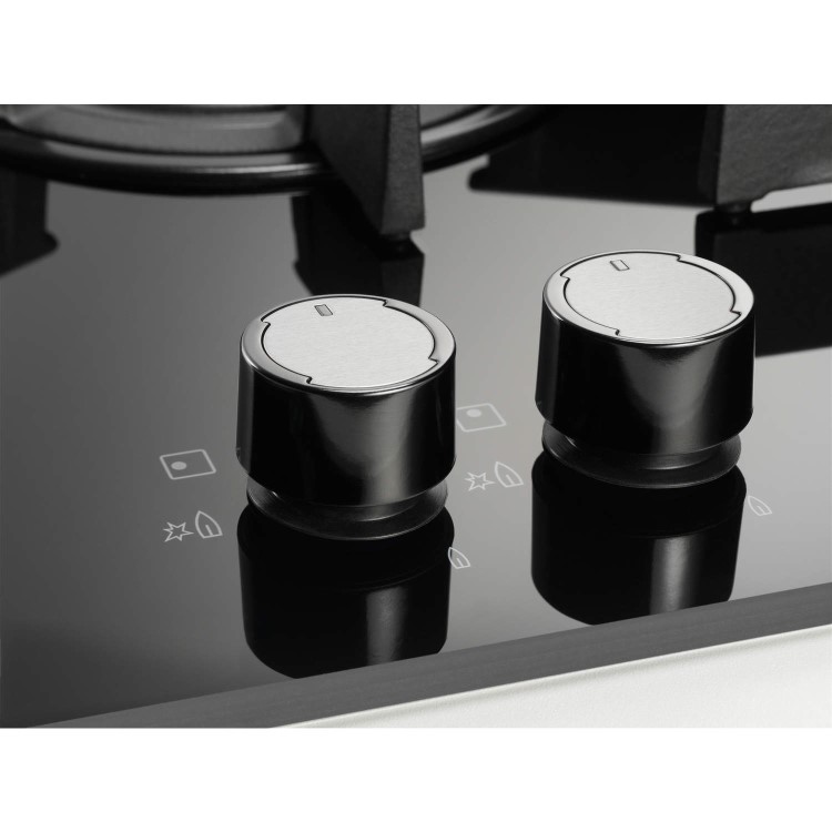 Electrolux EGT6647LOK Black 4 Burner Gas-on-glass Hob