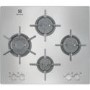 Electrolux EGU6647LOX Four Burner Gas Hob With Cast Iron Pan Stands Stainless Steel