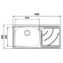 Astracast EHS1XXHOMESK Echo S1' Undermount Single Bowl Polished Stainless Steel Sink