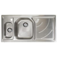 Astracast EH15XXHOMESKR Echo' 1.5 Bowl Right Hand Drainer Brushed Steel Sink
