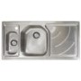 Astracast EH15XXHOMESKR Echo' 1.5 Bowl Right Hand Drainer Brushed Steel Sink
