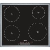Siemens EH645FE17E 58cm Wide Touch Control Four Zone Induction Hob - Black With Stainless Steel Frame