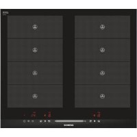 Siemens EH675MV17E 60cm touchSlider Four Zone Induction Hob With 2 FlexInduction Zones Black