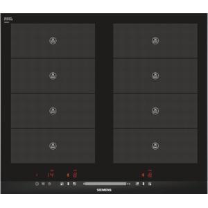 Siemens EH675MV17E 60cm touchSlider Four Zone Induction Hob With 2 FlexInduction Zones Black