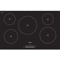 Siemens EH801FM17E 77cm Wide Touch Control Five Zone Induction Hob - Black