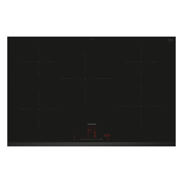Siemens iQ100 Series 80cm 5 Zone Induction Hob - Black