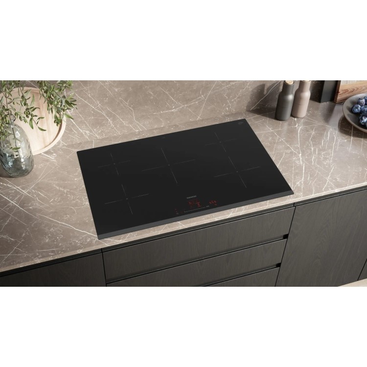 Siemens iQ100 Series 80cm 5 Zone Induction Hob - Black
