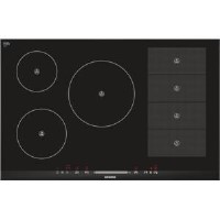 Siemens EH875MP17E 81cm TouchSlider Five Zone Induction Hob With FlexInduction - Black