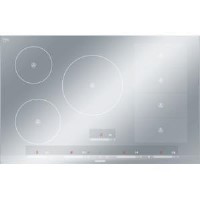 Siemens EH879SP17E iQ700 touchSlider Control 81cm Wide Induction Hob With FlexInduction Zone Metal Look Glass