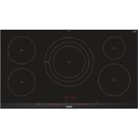 GRADE A3 - Siemens EH975LVC1E iQ300 Stainless Steel Side Trim Bevelled Frront Edge 912 mm Induction Hob - Black