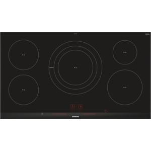 GRADE A3 - Siemens EH975LVC1E iQ300 Stainless Steel Side Trim Bevelled Frront Edge 912 mm Induction Hob - Black