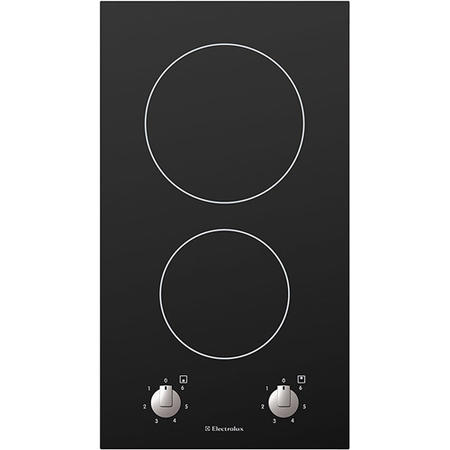 Electrolux Rotary Control Domino 30cm Ceramic Hob in Black