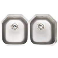 Astracast EHD2XXHOMESK Echo D2' Undermount Double Bowl Polished Stainless Steel Sink