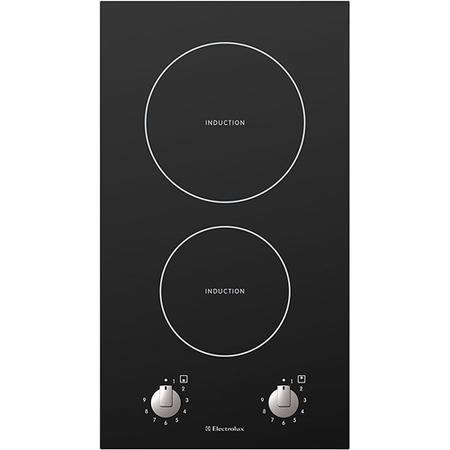 Electrolux EHD30000K Rotary Control Domino 30cm Induction Hob - Black Glass