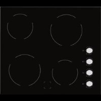 Electrolux EHF6140ISK 59cm Wide Black Four Zone Ceramic Hob