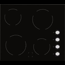 Electrolux EHF6140ISK 59cm Wide Black Four Zone Ceramic Hob