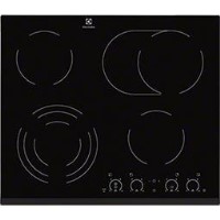 Electrolux EHF6747FOK 59cm Wide Black Four Zone Ceramic Hob