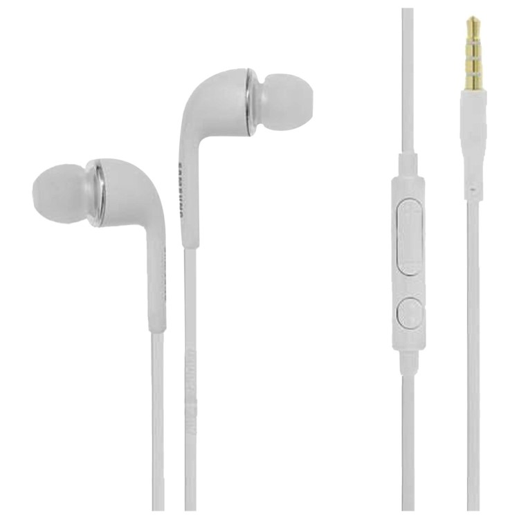 Genuine Samsung Stereo 3.5mm White Handsfree Earphones s3 s4 s5