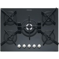 Electrolux EHT7830K 68cm Wide Five Burner Gas-on-glass Hob