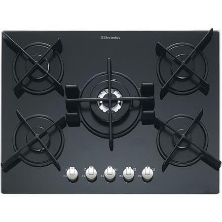 Electrolux EHT7830K 68cm Wide Five Burner Gas-on-glass Hob