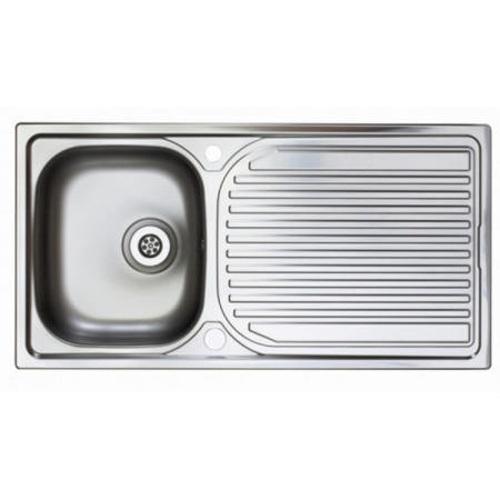 Astracast EI0950SX Aegean 1.5 Bowl Reversible Drainer Satin Steel Sink