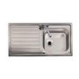 Astracast EI0951SX-16 Aegean Single Bowl Reversible Drainer Satin Steel Sink
