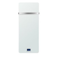 Refurbished electriQ Low Energy 850w Designer Glass Infrared Wall Mounted Heater with Towel Rail and Smart WiFi Alexa IP24 Bathroom Safe