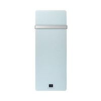 GRADE A2 - Low Energy 850w Infrared Designer Glass Wall Mounted Heater with Towel Rail and Smart WiFi Alexa - IP24 Bathroom Safe