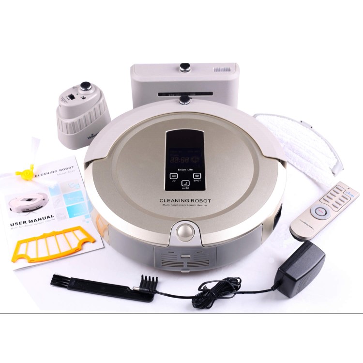 GRADE A1 - As new but box opened - ElectriQ eIQ-A325 Intelligent Robotic Vacuum Cleaner With UV Sterilization Self Charging