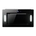 A1/EIQ52CANGBL Refurbished electriQ EIQ52CANGBL 52cm Glass Canopy Cooker Hood Black