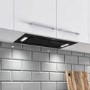 Refurbished electriQ EIQ52CANGBL 52cm Glass Canopy Cooker Hood Black