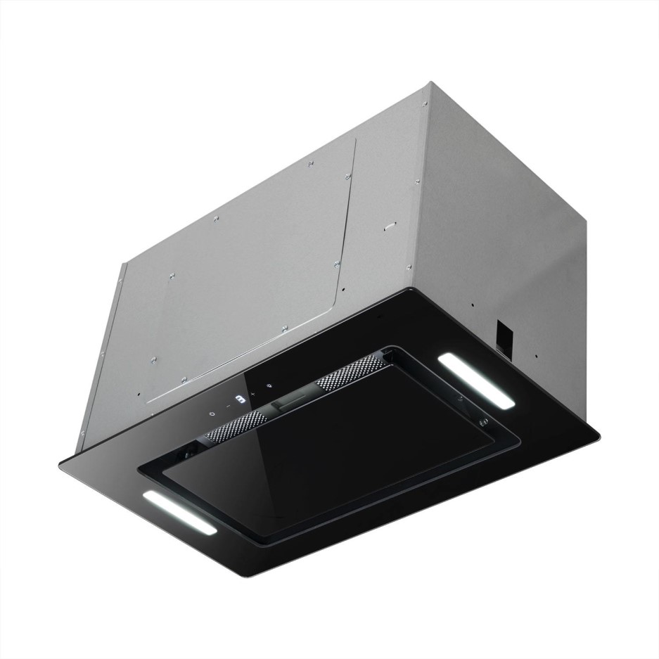 electriQ 52cm Black Glass Canopy Cooker Hood 5 Year electriQ 52cm Black Glass Canopy Cooker Hood 5 Year