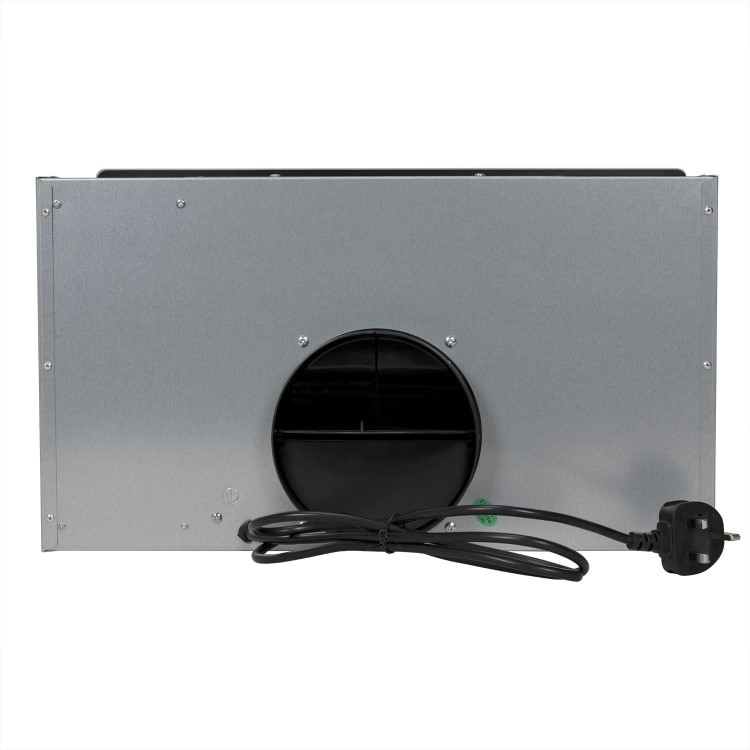 Refurbished electriQ EIQ52CANGBL 52cm Glass Canopy Cooker Hood Black