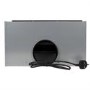 electriQ 52cm Glass Canopy Cooker Hood - White